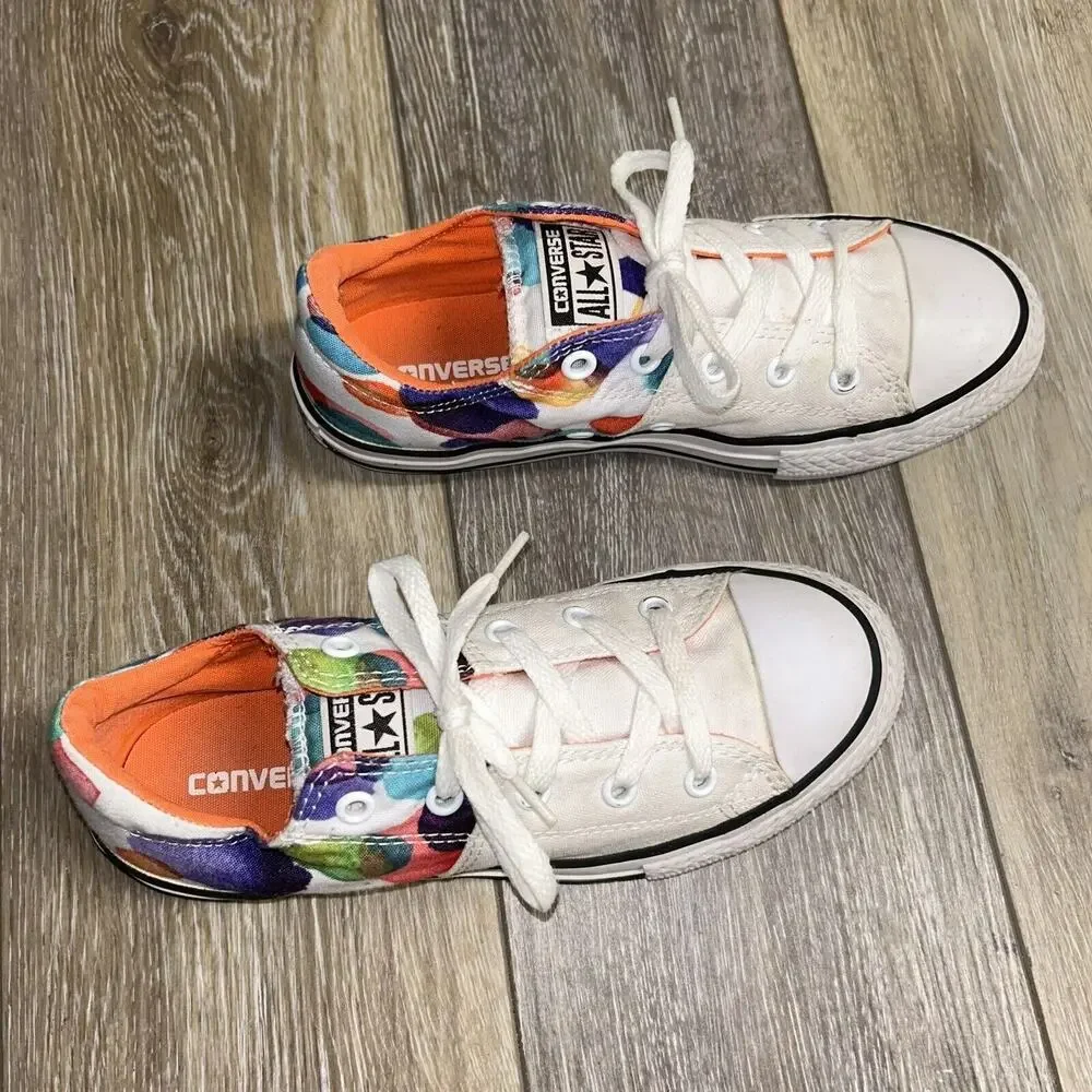 Converse CTAS Madison OX 656084F White Orange Kids Junior Youth US Size 2